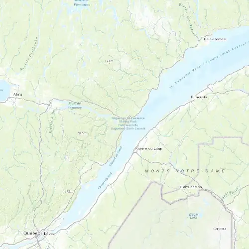Radar near Tadoussac at now — 2:06 am EDT, Sat Jul 11