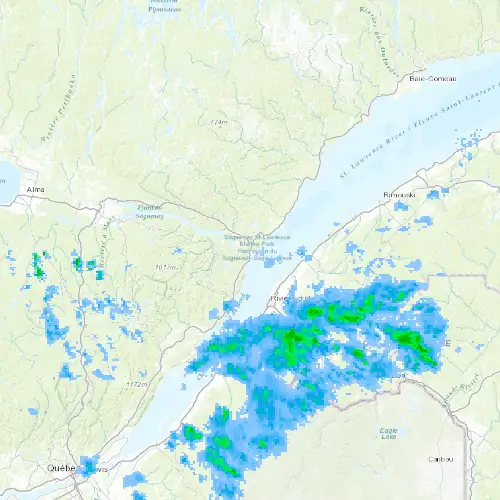 Radar near Tadoussac at now — 10:48 pm EDT, Mon Sep 7