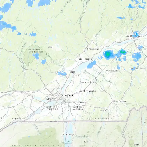 Radar near Tracy at now — 10:42 pm EDT, Mon Sep 7