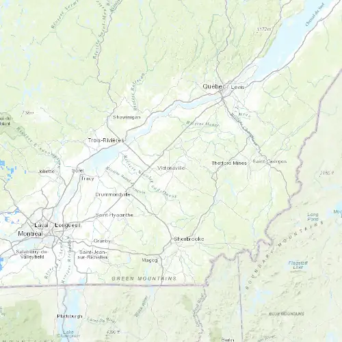 Radar near Victoriaville at now — 2:06 am EDT, Sat Jul 11
