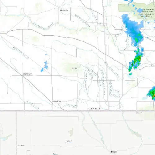 Radar near Carlyle at now — 9:00 pm CST, Mon Sep 7