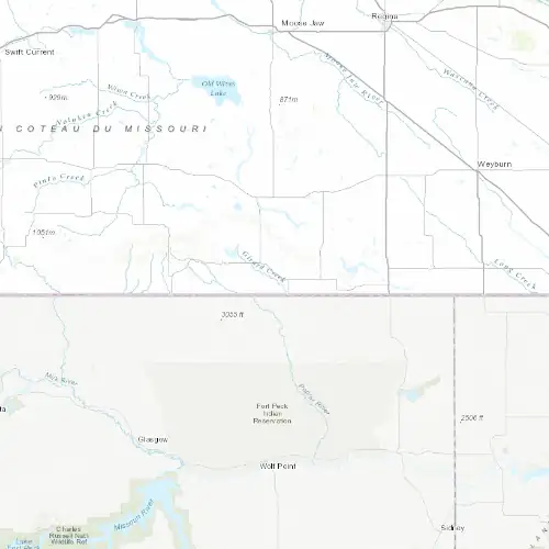 Radar near Coronach at now — 10:48 pm CST, Fri Jul 10