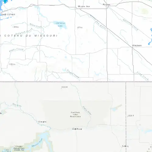 Radar near Coronach at now — 8:54 pm CST, Mon Sep 7