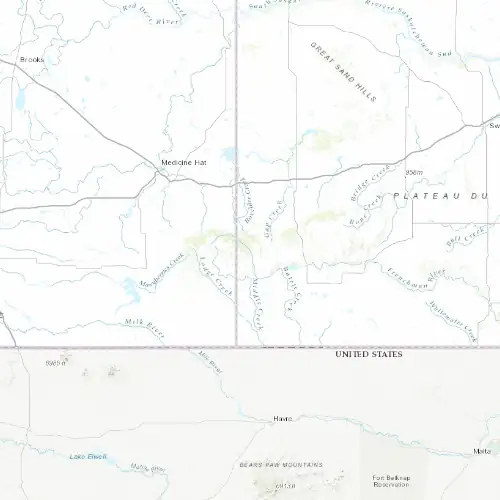 Radar near Cypress Hills (Provincial Park) at now — 11:06 pm CST, Fri Jul 10