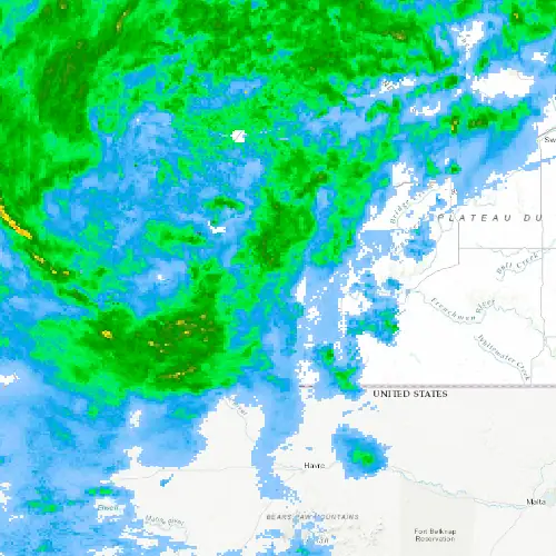 Radar near Cypress Hills (Provincial Park) at now — 9:06 pm CST, Mon Sep 7