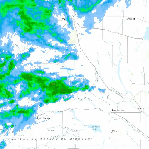 Radar near Elbow at now — 8:54 pm CST, Mon Sep 7