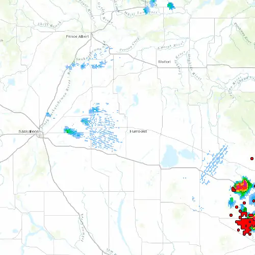 Radar near Humboldt at now — 10:54 pm CST, Fri Jul 10
