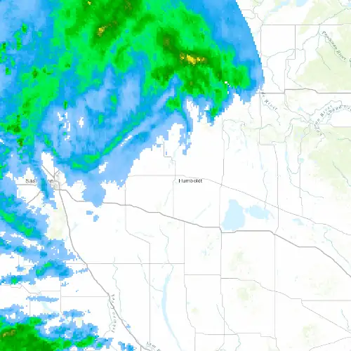 Radar near Humboldt at now — 9:00 pm CST, Mon Sep 7