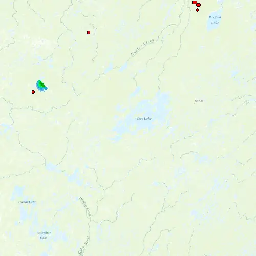 Radar near Key Lake at now — 10:54 pm CST, Fri Jul 10