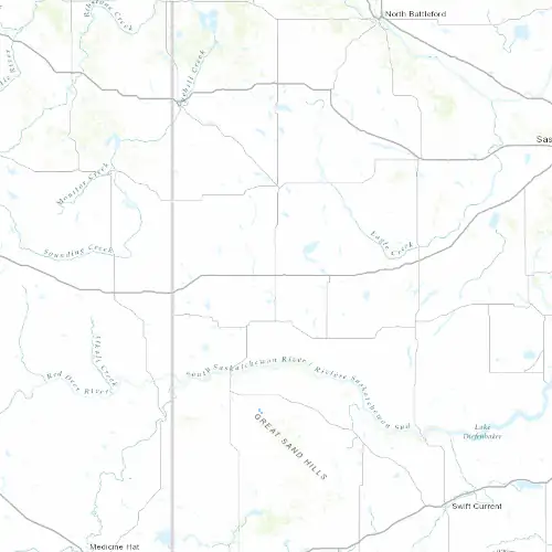 Radar near Kindersley at now — 12:06 am CST, Sat Jul 11