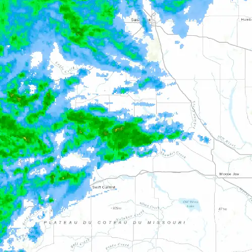 Radar near Lucky Lake at now — 9:00 pm CST, Mon Sep 7