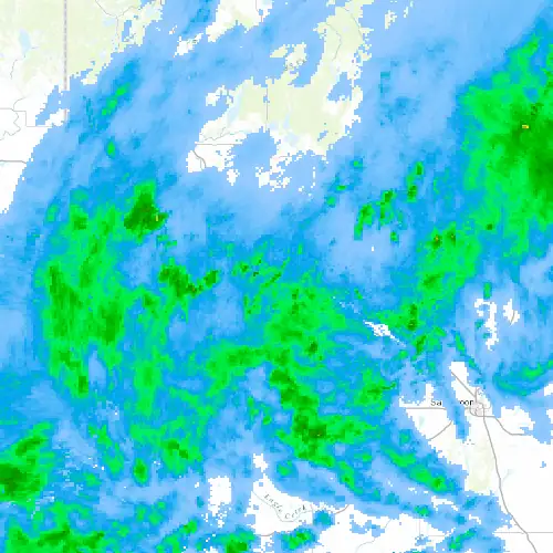 Radar near North Battleford at now — 9:06 pm CST, Mon Sep 7