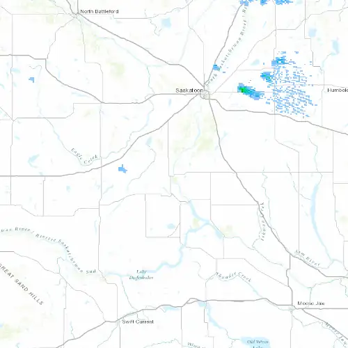Radar near Outlook at now — 10:54 pm CST, Fri Jul 10